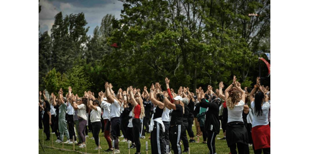 Başkentte kadınlar rekor için ter döktü: 500 kadınla Guinness’e doğru 1